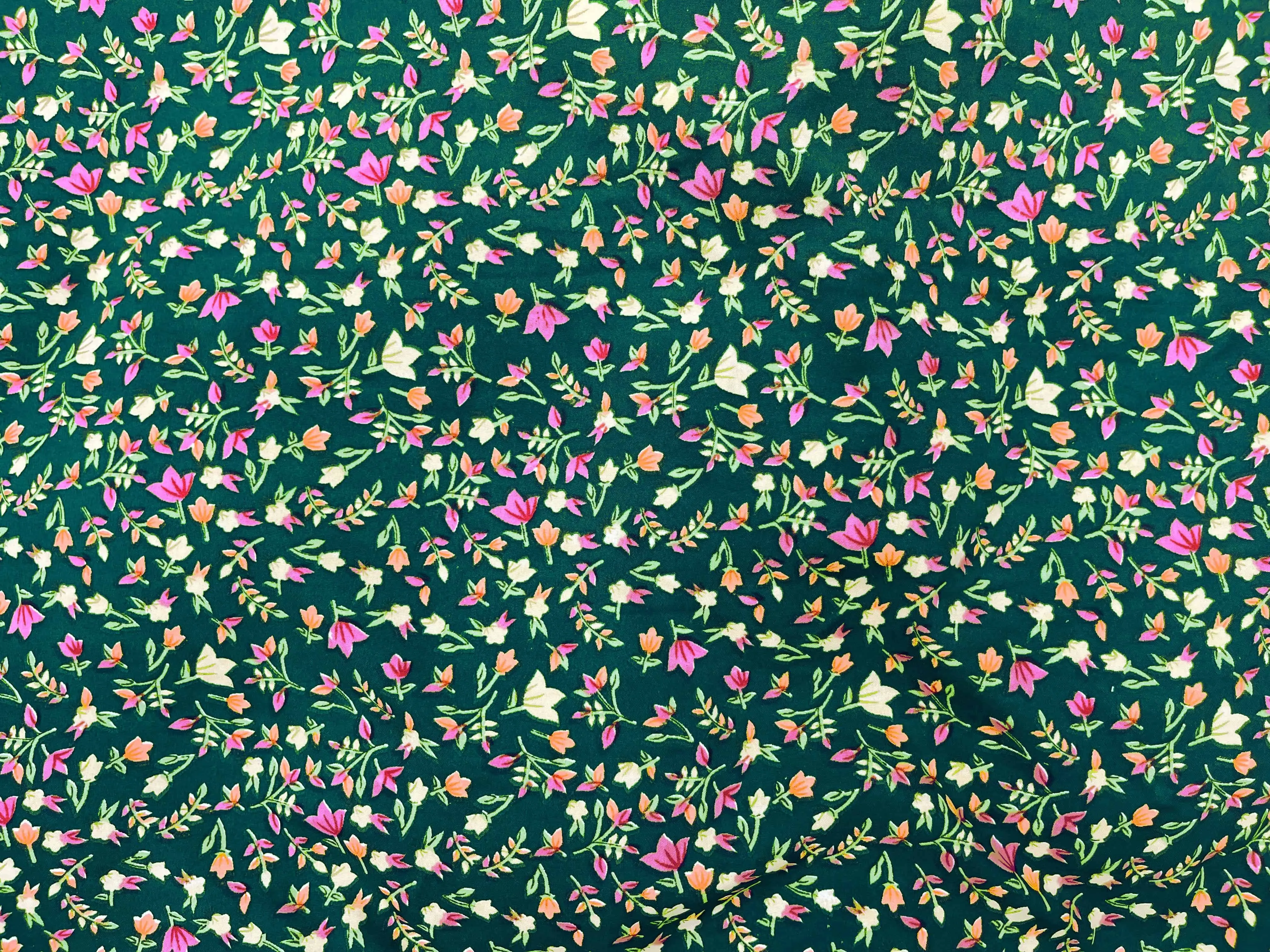 Fleur - Clearance Printed Crepe Fabric