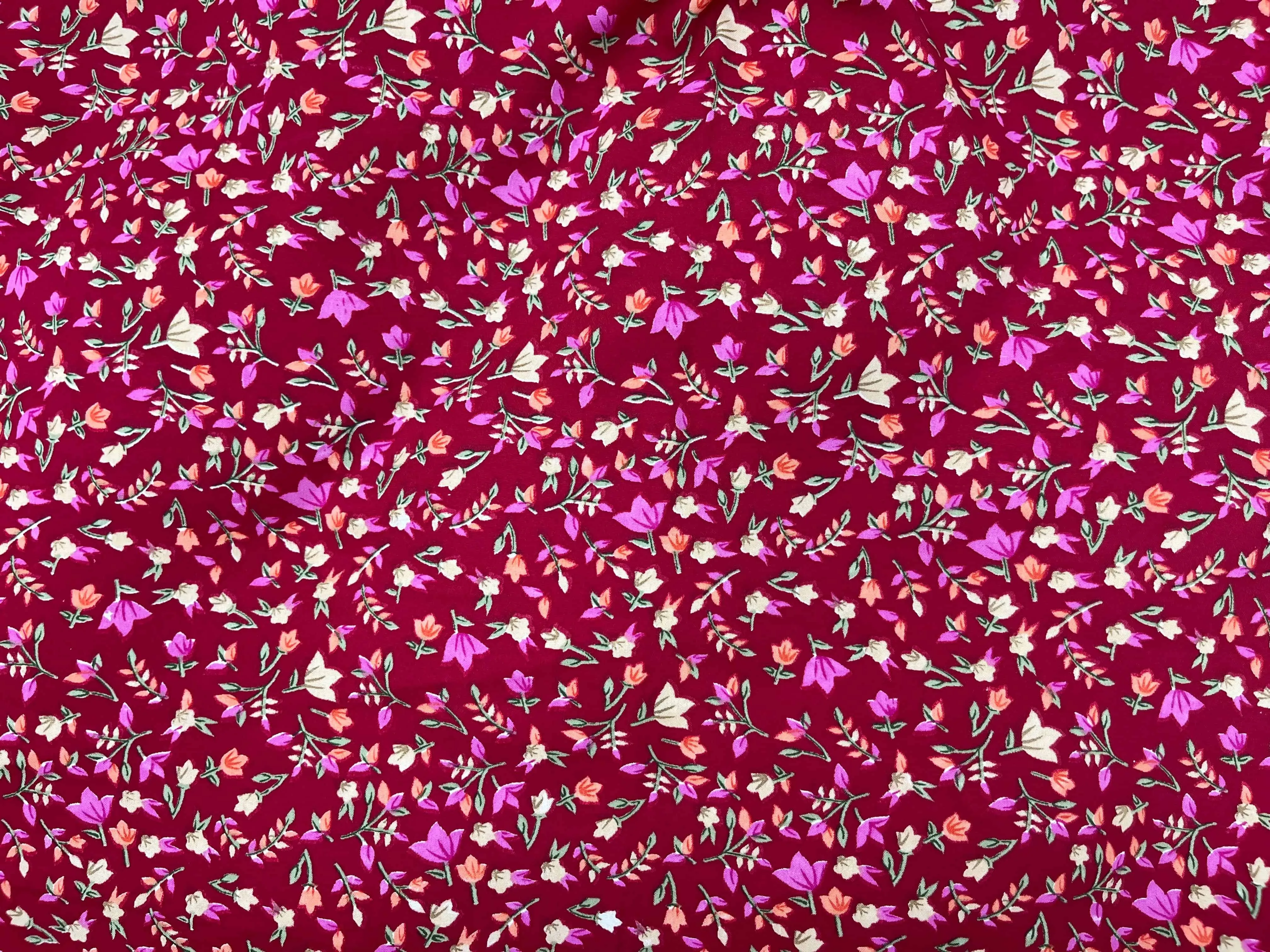 Fleur - Clearance Printed Crepe Fabric