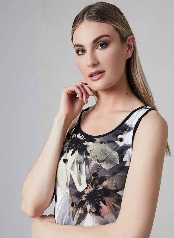 FLORAL SLEEVLESS TOP