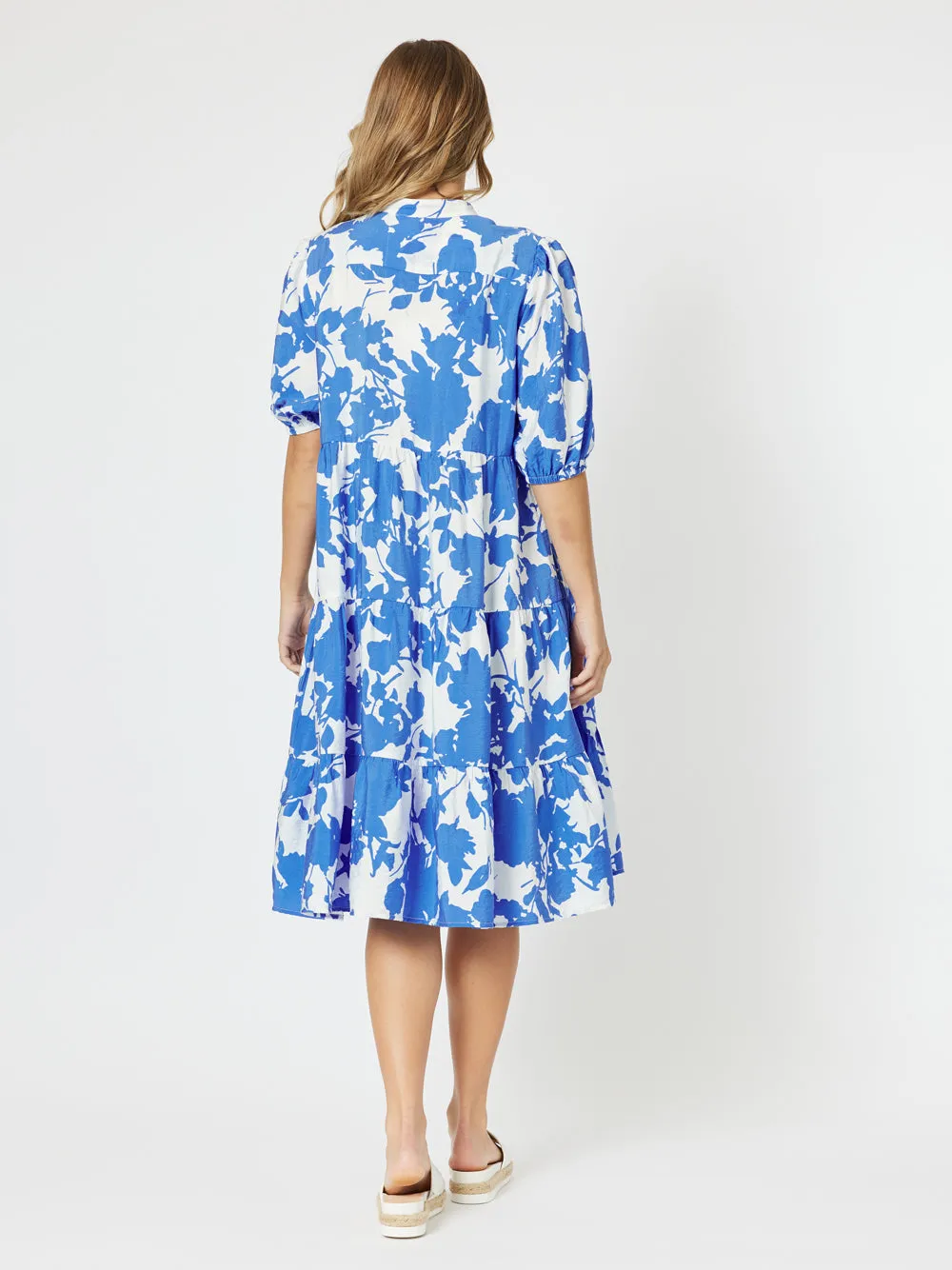 Florida Floral Dress - Blue