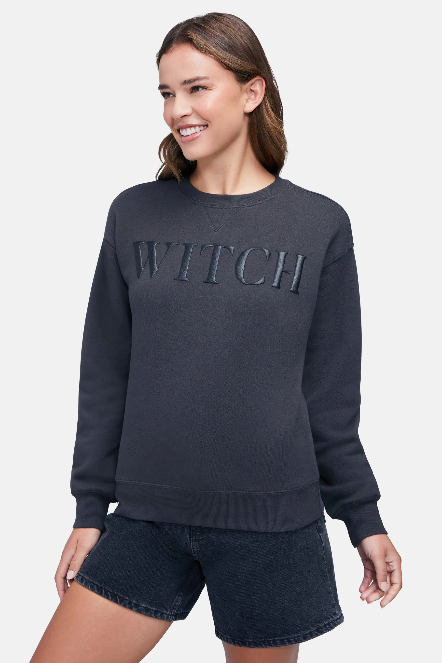 Glitter Witch Cody Sweatshirt | Pirate Black