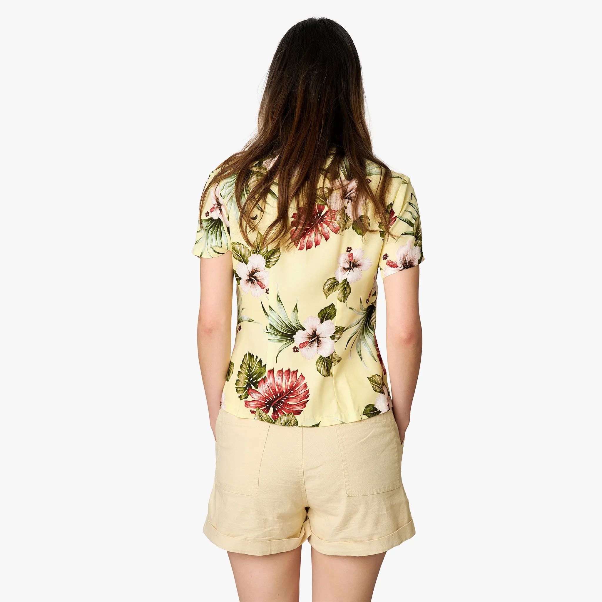 Hawaiian Floral Camp Blouse