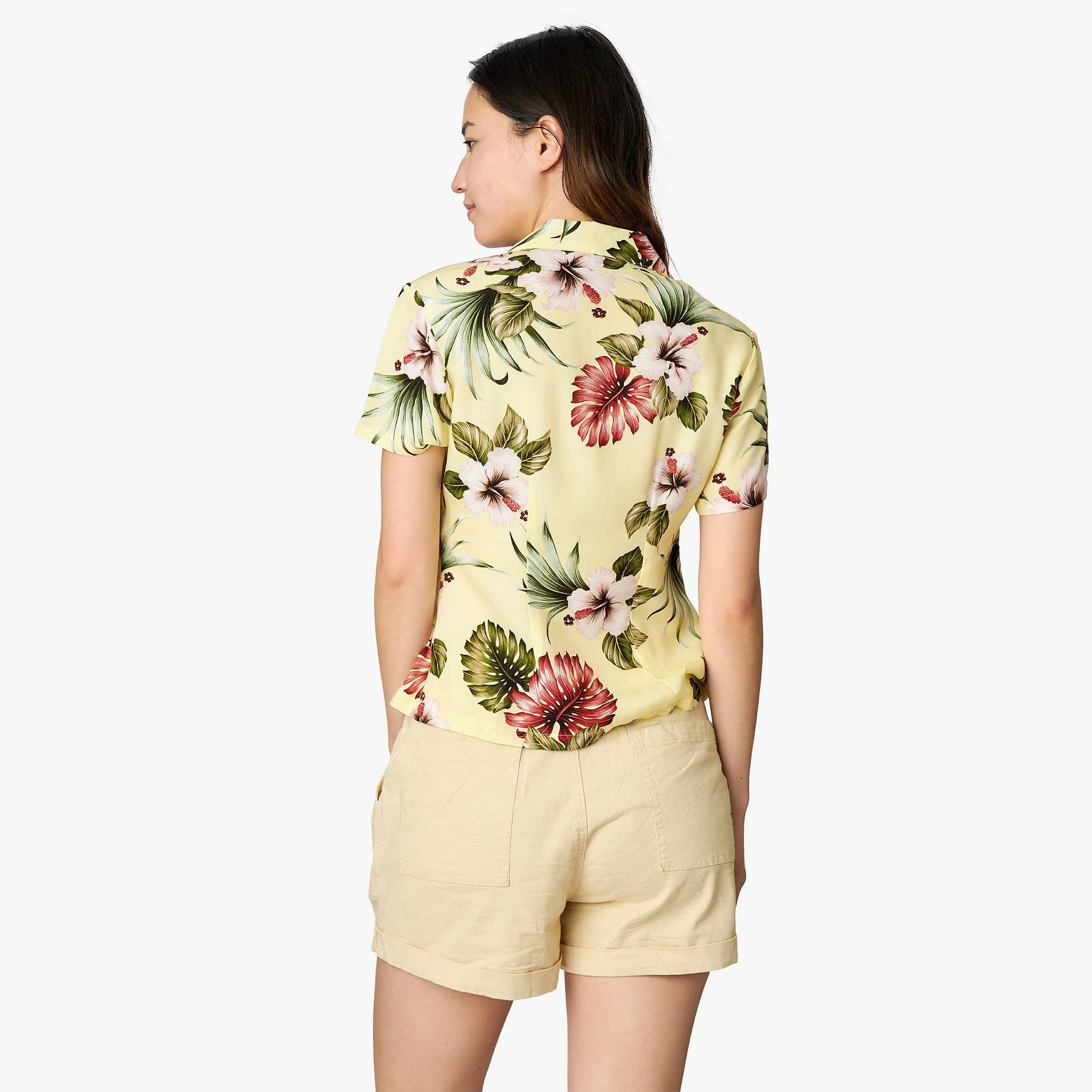 Hawaiian Floral Camp Blouse