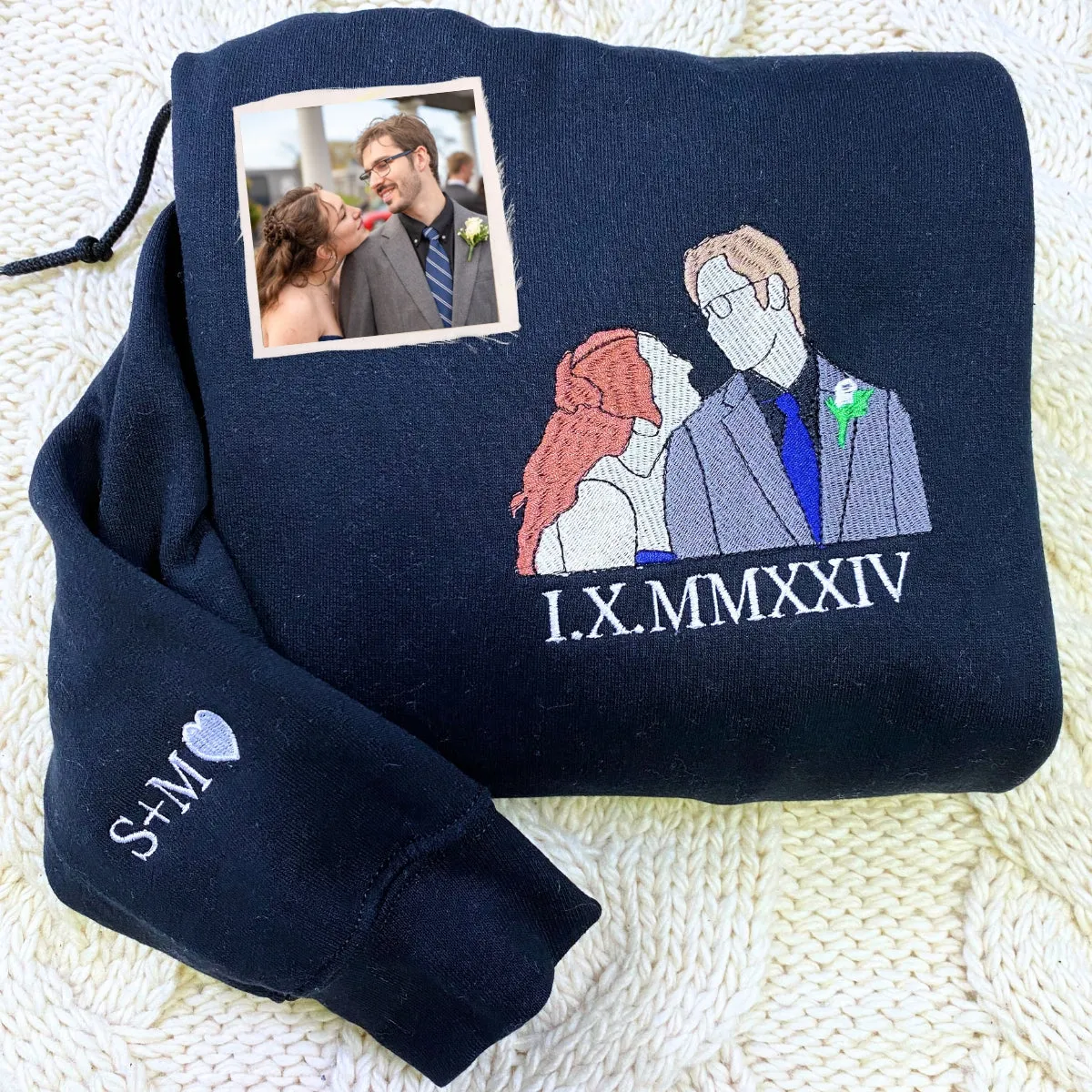 His & Hers Twin Pack: Embroidered Sweatshirt & Tote Bag