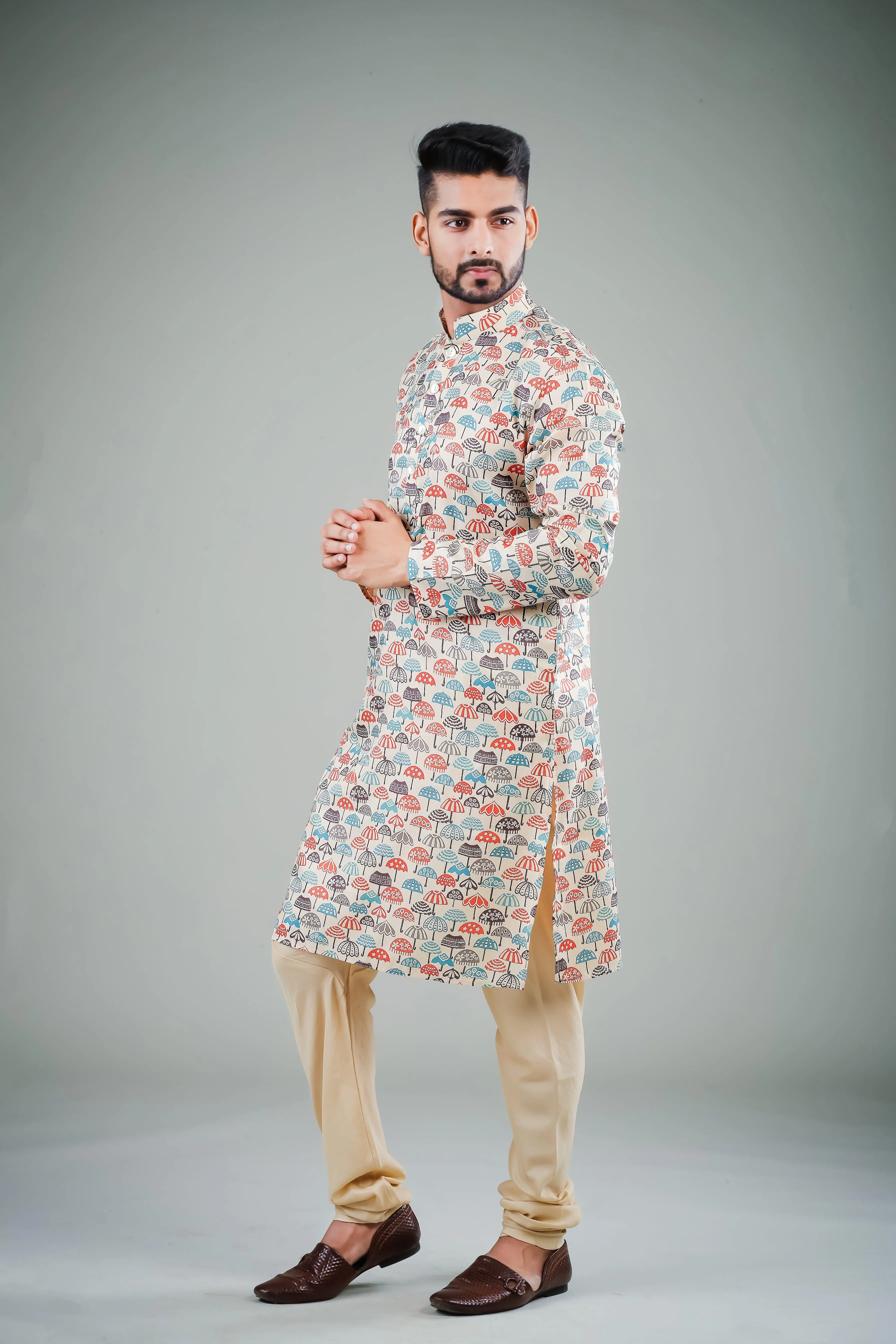 Its Raining! - Silk Kurta