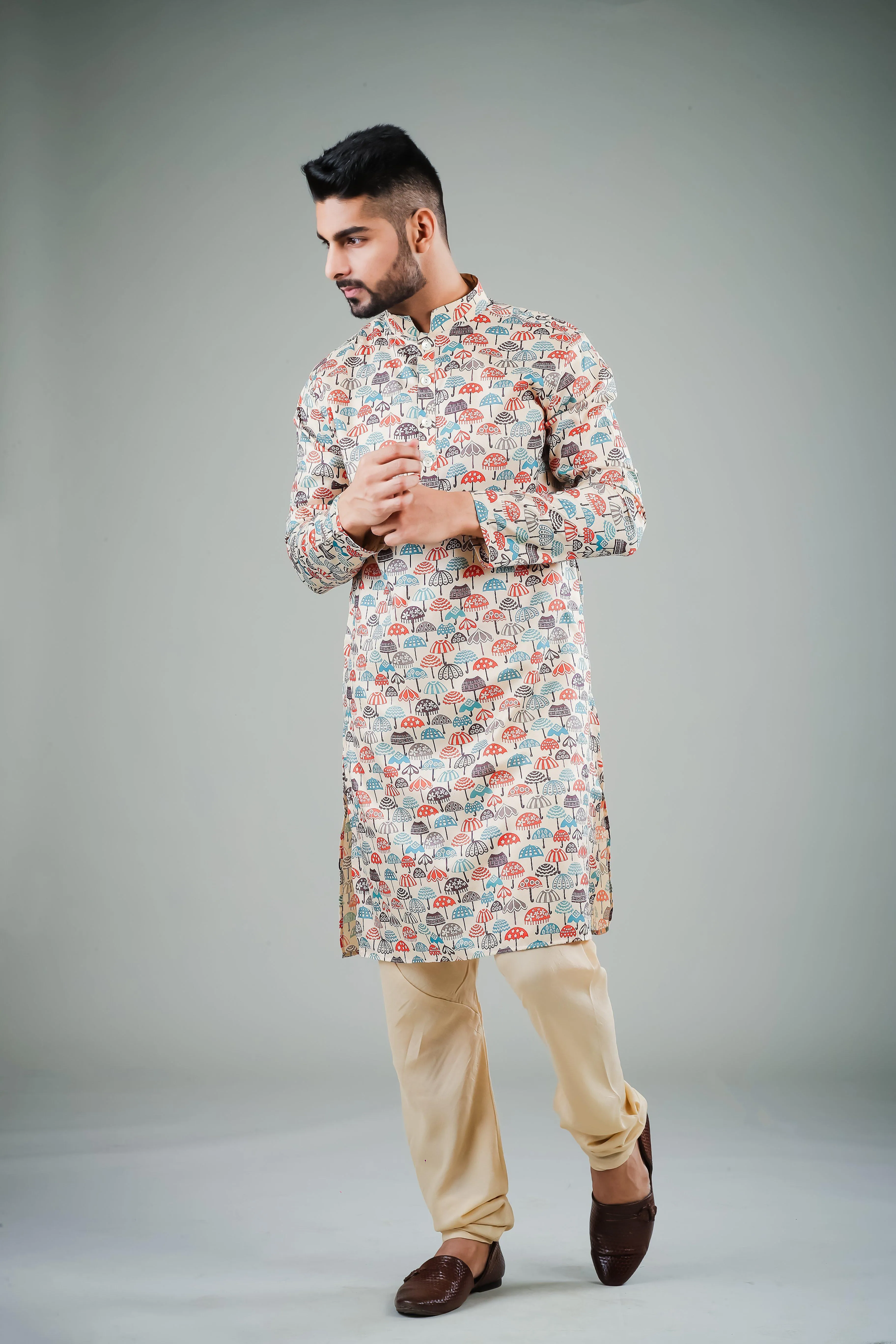 Its Raining! - Silk Kurta