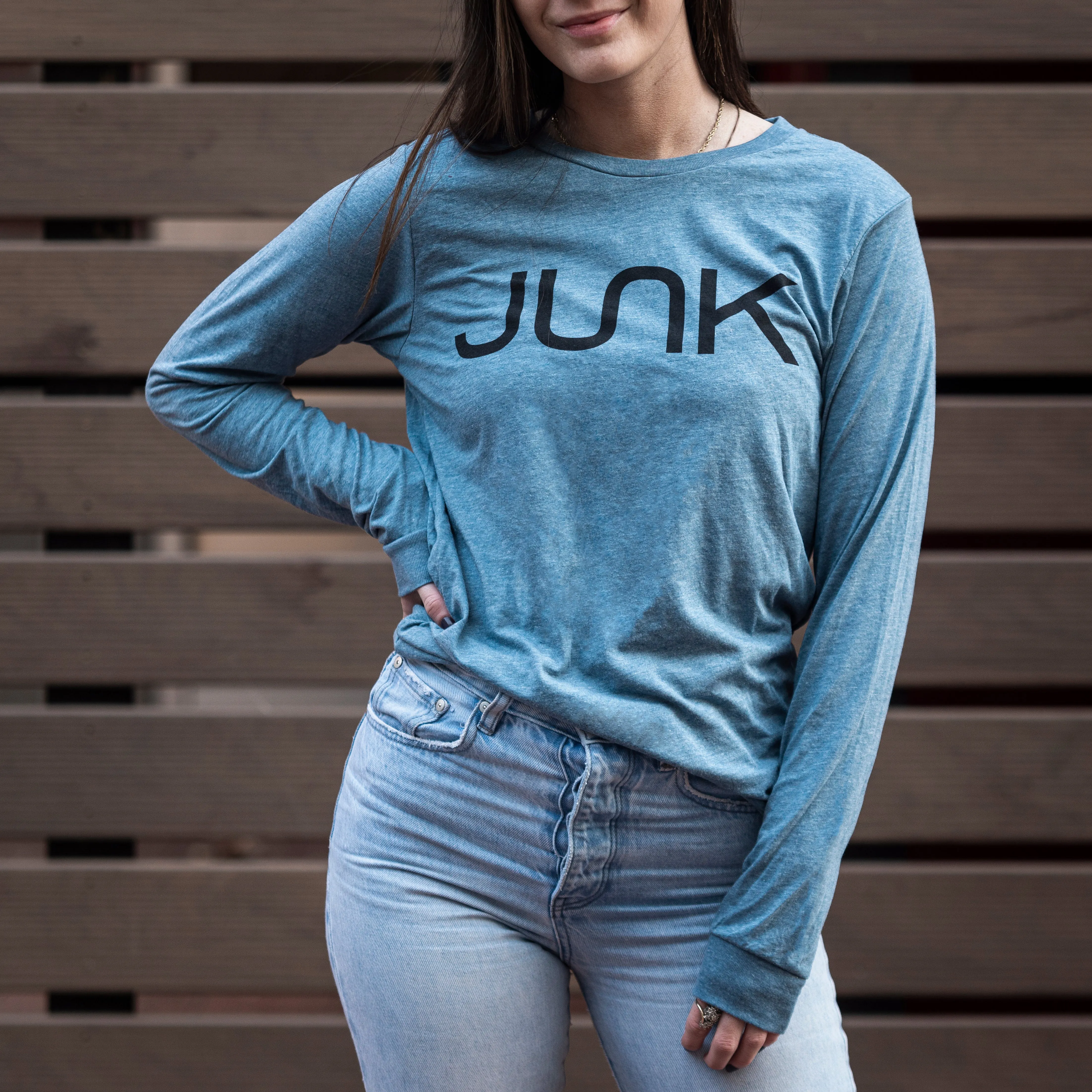 JUNK Tri-Blend Gray Long Sleeve