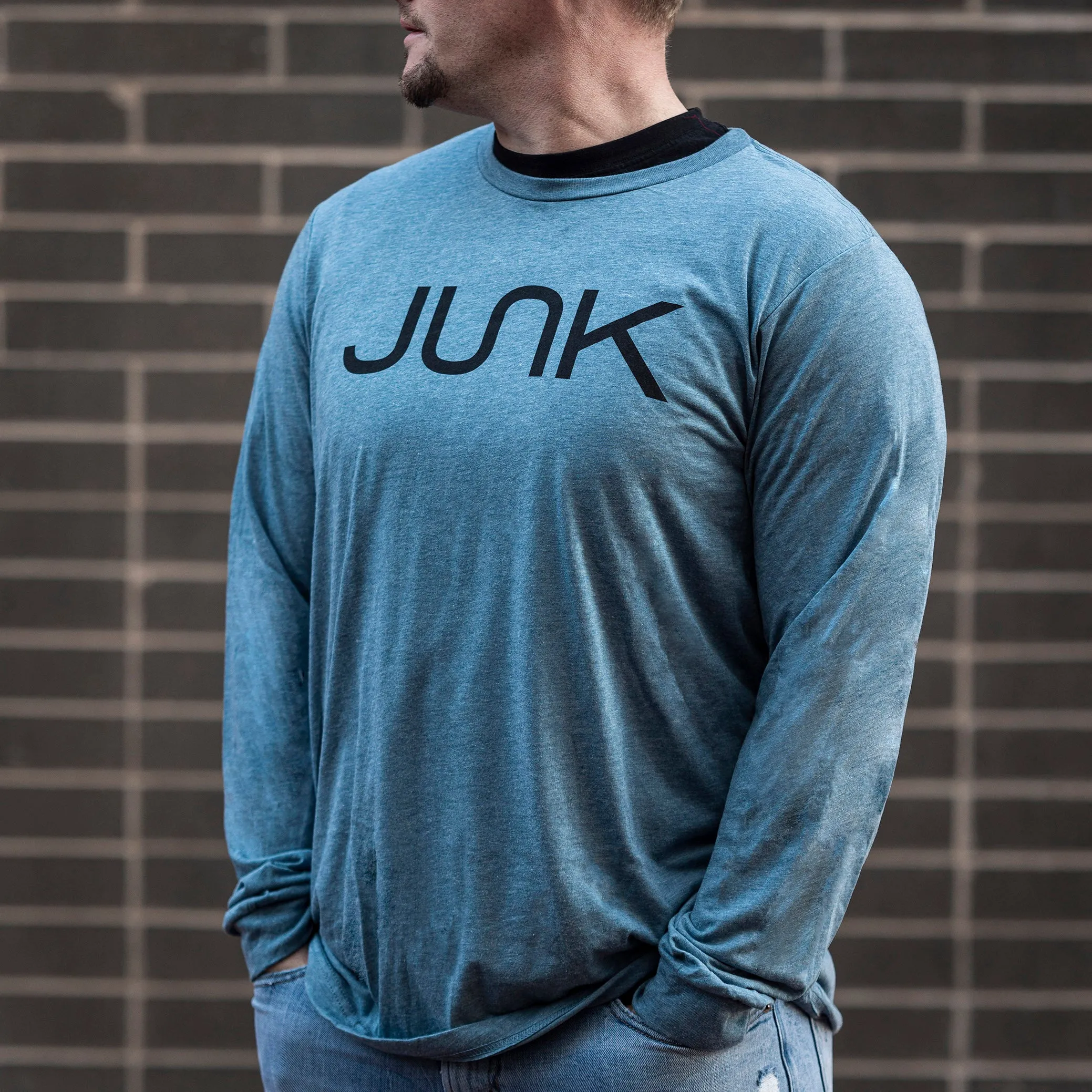 JUNK Tri-Blend Gray Long Sleeve