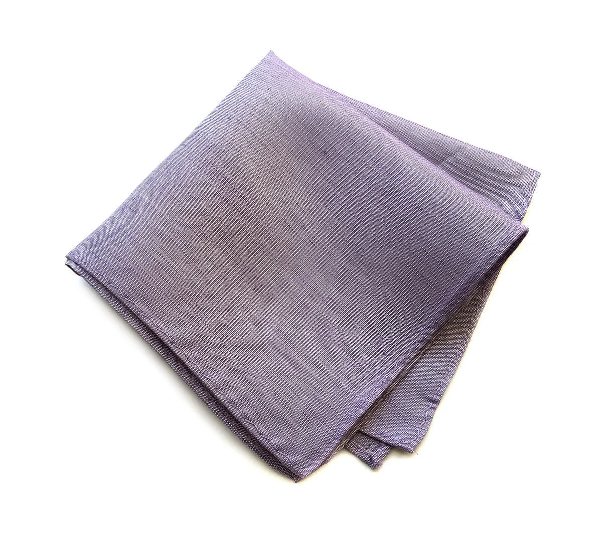 Lavender Linen Pocket Square. Solid Color, Purple Gang