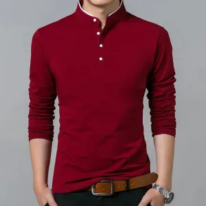 LONG SLEEVE V-NECK T-SHIRT