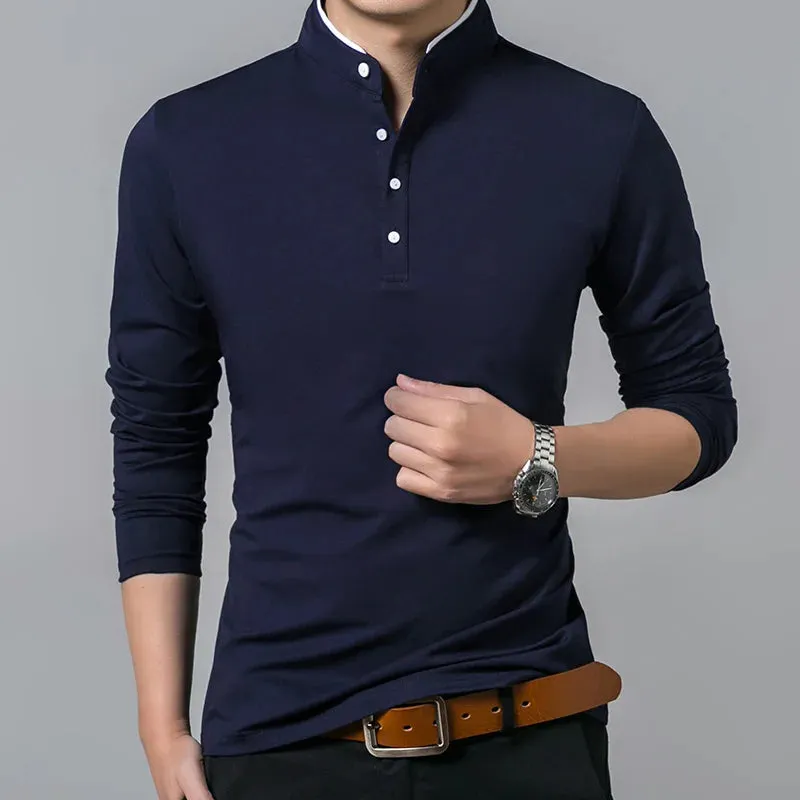 LONG SLEEVE V-NECK T-SHIRT