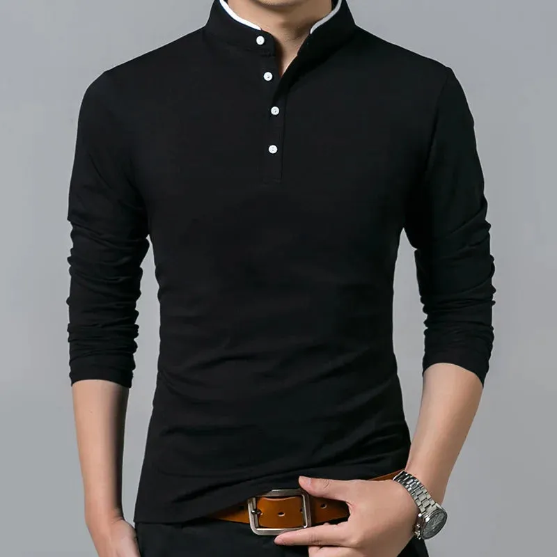 LONG SLEEVE V-NECK T-SHIRT