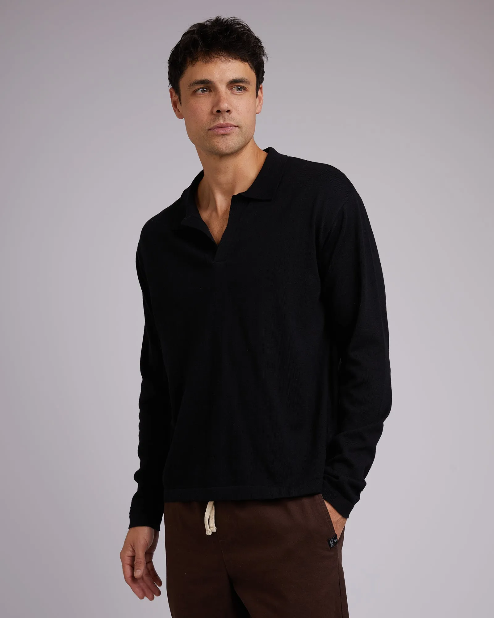 Marlo Long Sleeve Knit Black