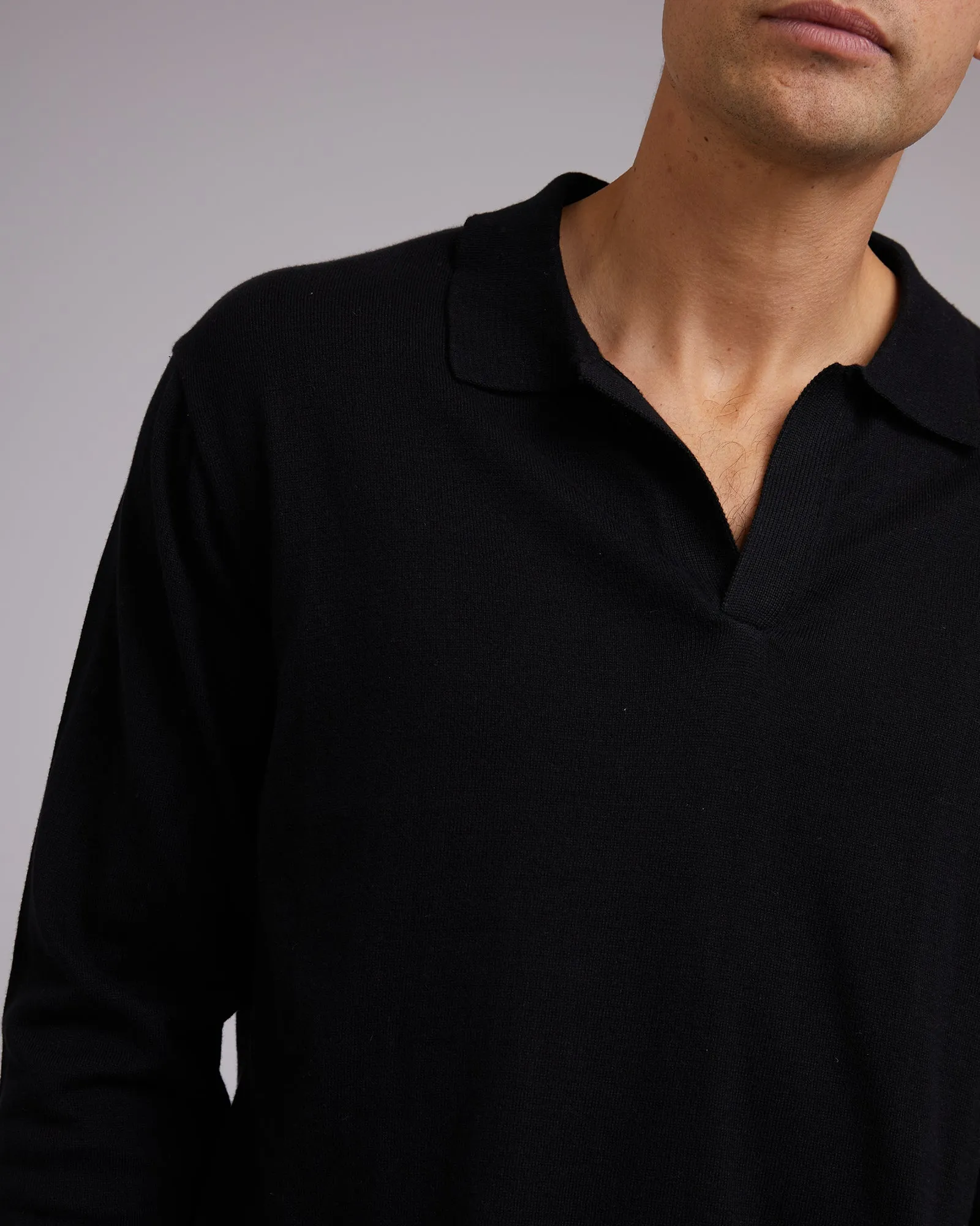 Marlo Long Sleeve Knit Black