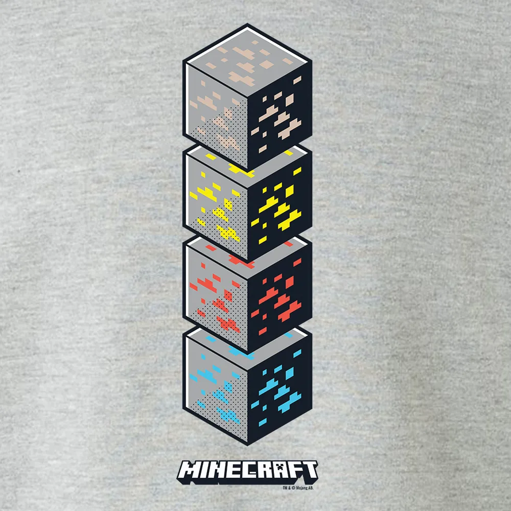 Minecraft Jolly Mobs Vertical Blocks Fleece Crewneck Sweatshirt