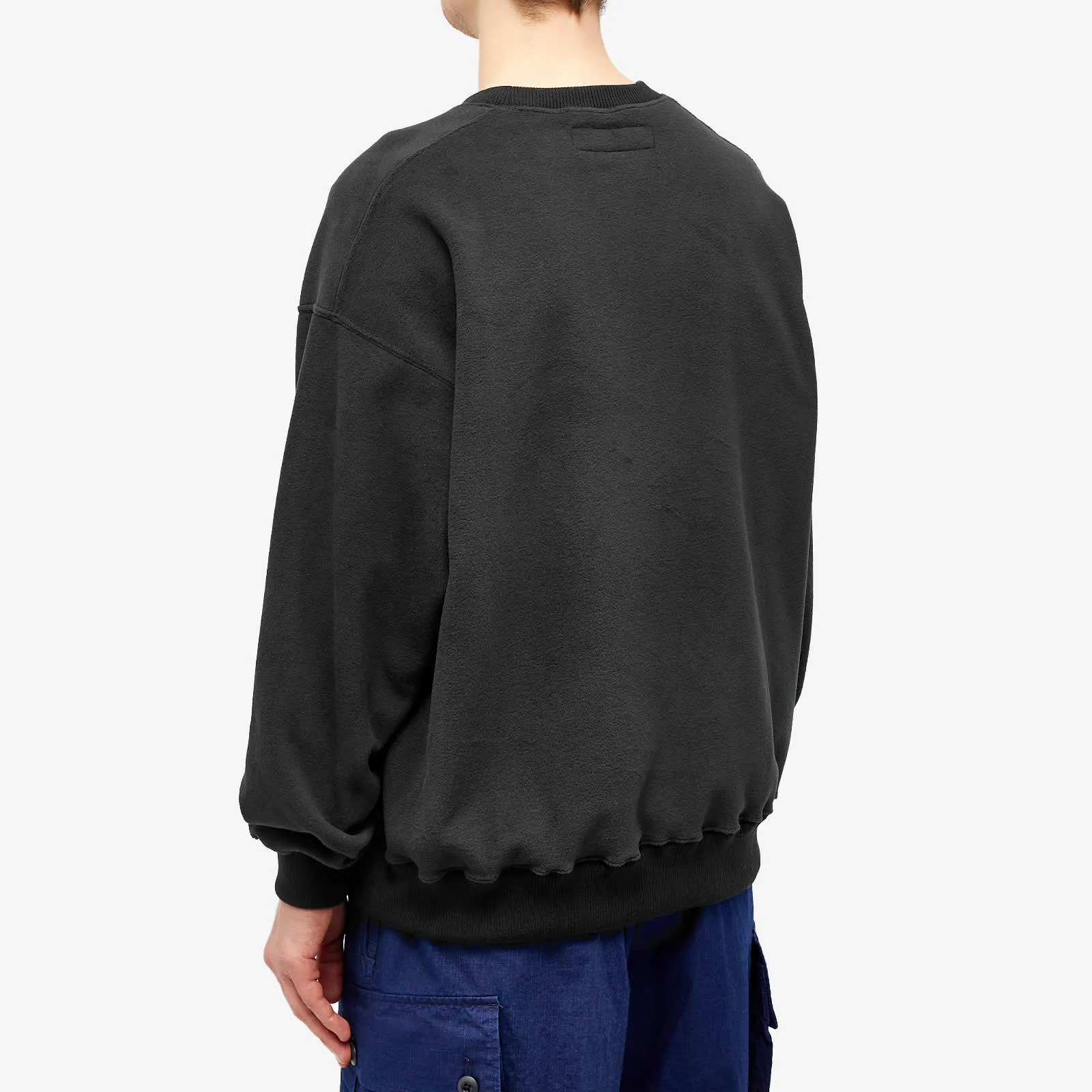 Neighborhood Fleece Crew Sweater, black