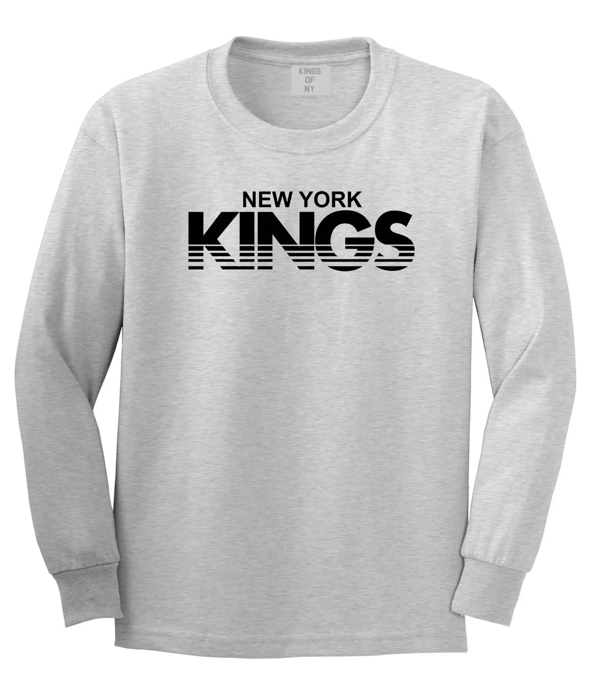 New York Kings Racing Style Boys Kids Long Sleeve T-Shirt