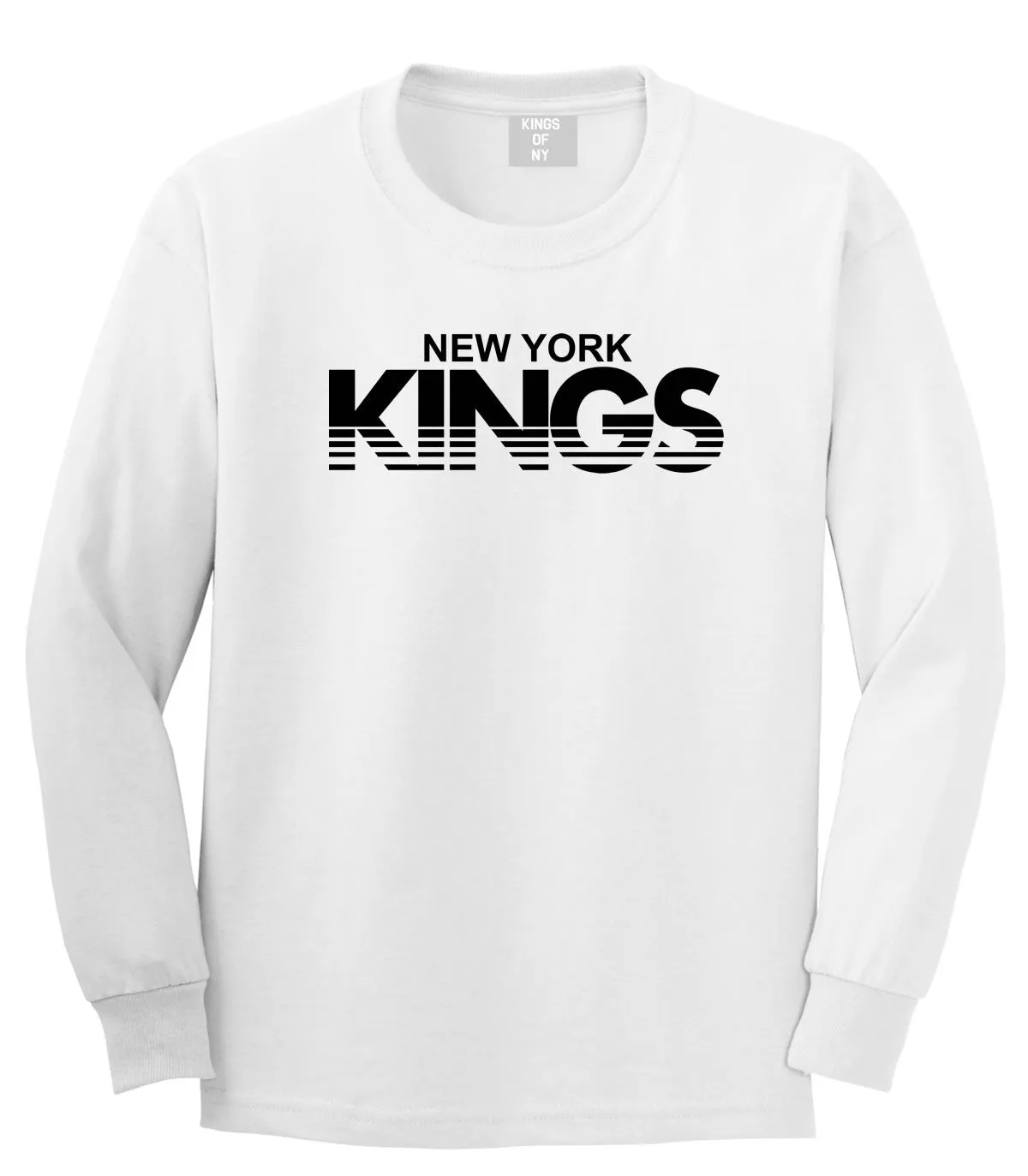 New York Kings Racing Style Boys Kids Long Sleeve T-Shirt