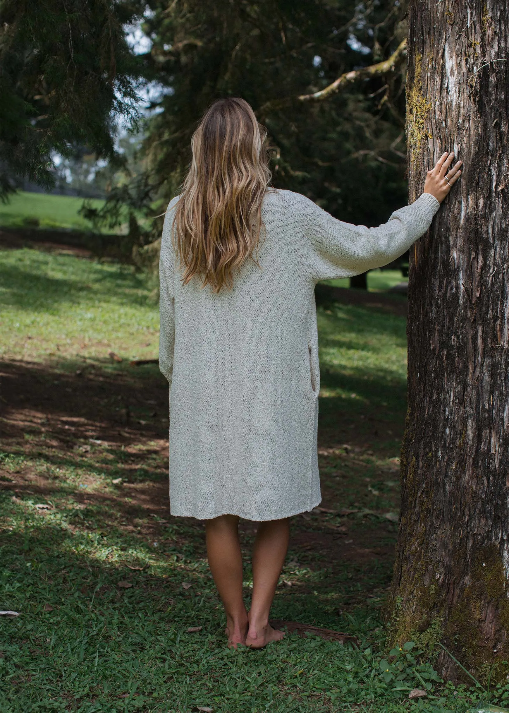 Paloma Long Cardigan Cloud Cream