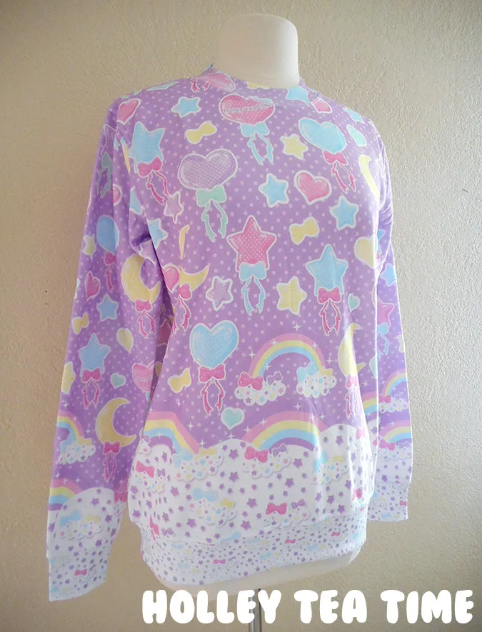 Pastel Party Lavender Women's Sweatshirt [made to order]