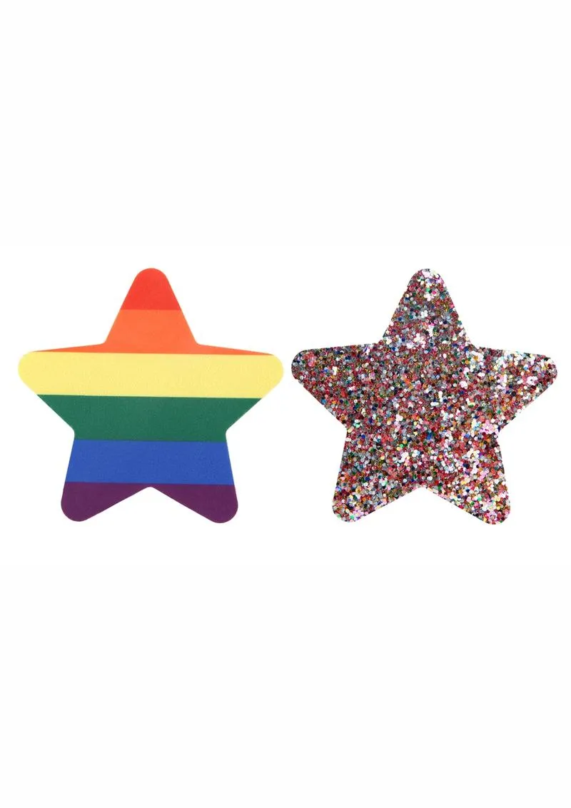 Peekaboo Pride Rainbow Glitter Stars Pasties