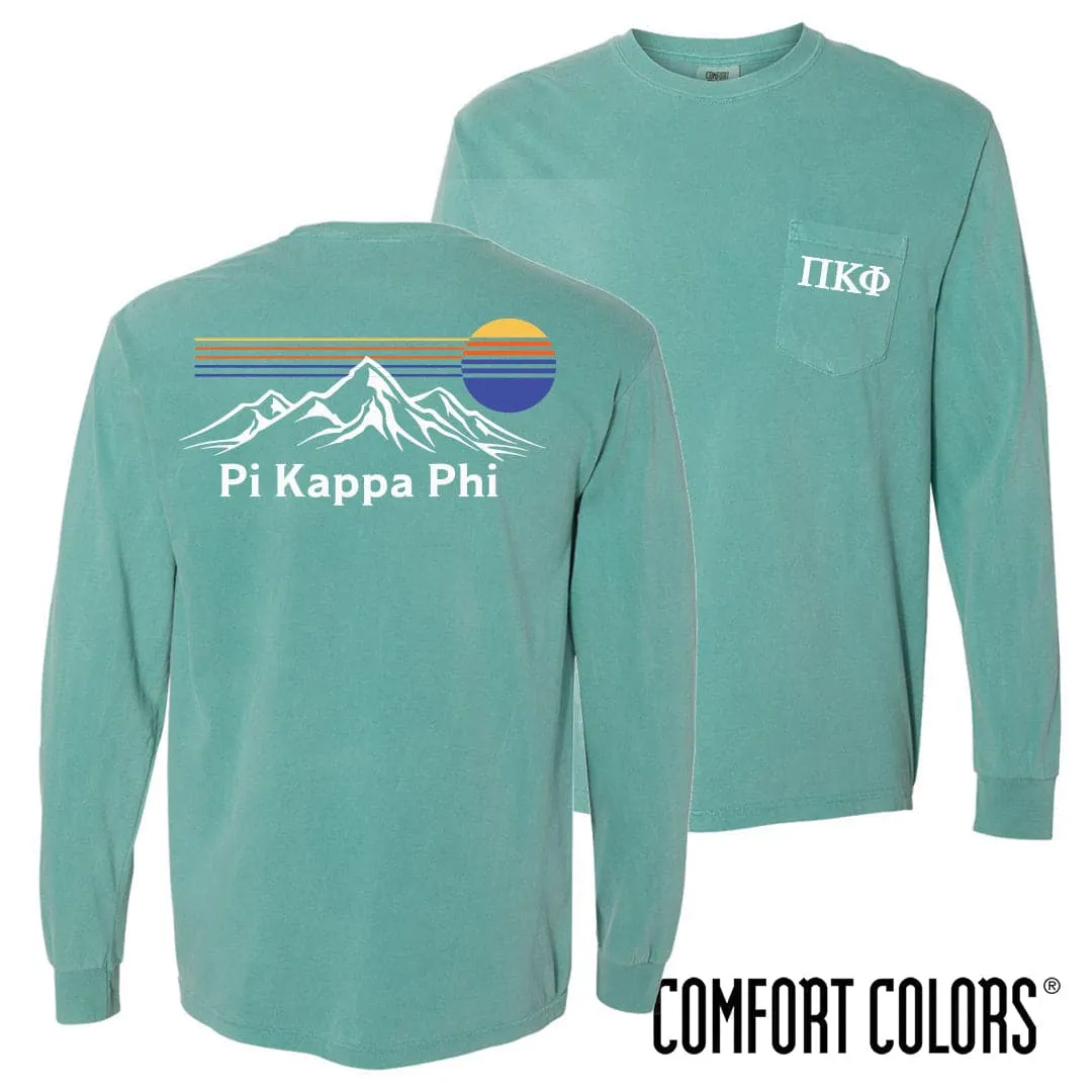 Pi Kapp Retro Mountain Comfort Colors Tee