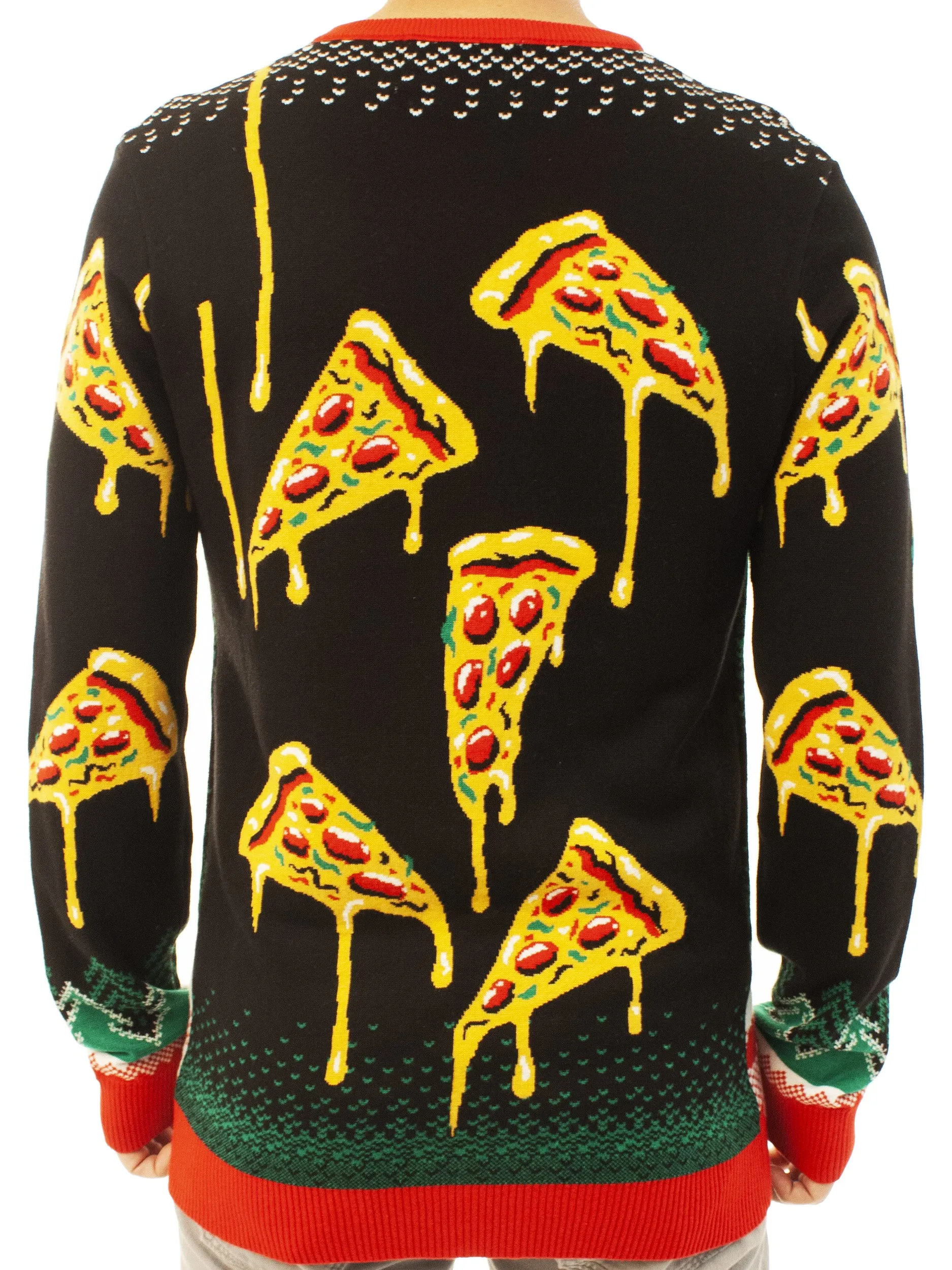 Pizza Delivery Santa | Ugly Christmas Sweater For Men & Women | Unisex Sizing