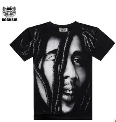 Rocksir 3d skull t shirts Men 2017 HOT SALE Fashion Brand Mens Casual 3D Printed T shirt Cotton Men Clothes tshirt plus size