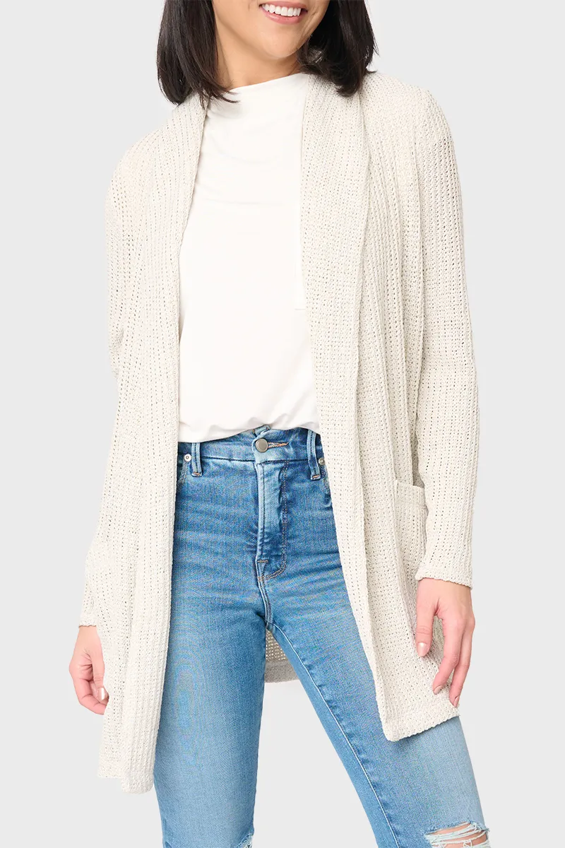 Shawl Collar Long Cardigan