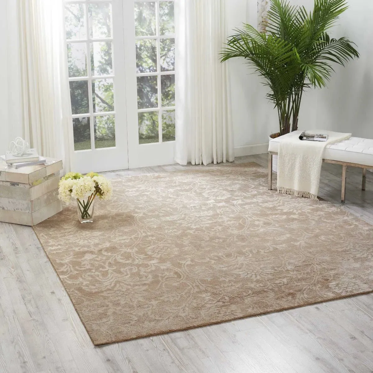 Silk Shadows SHA03 Light Gold Rug