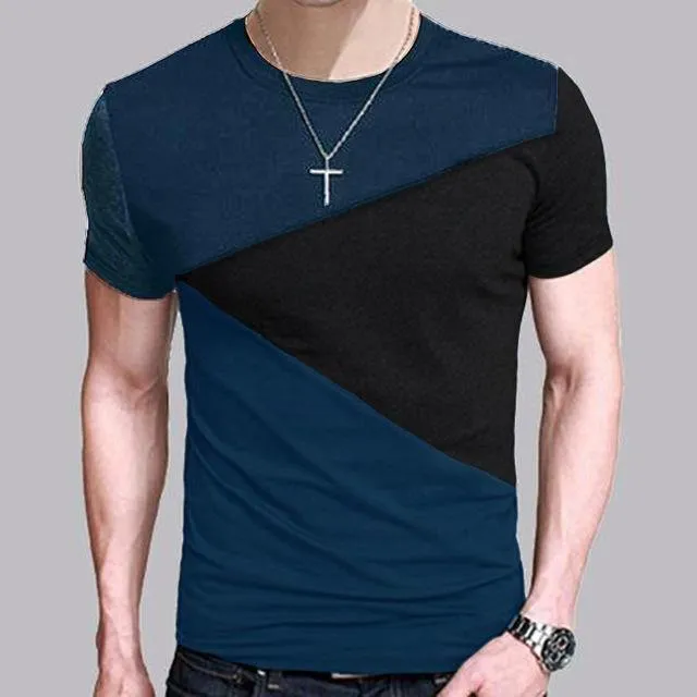 Slim Fit Crew Neck T-shirt Men Short Sleeve Shirt Casual tshirt Tee Tops Short