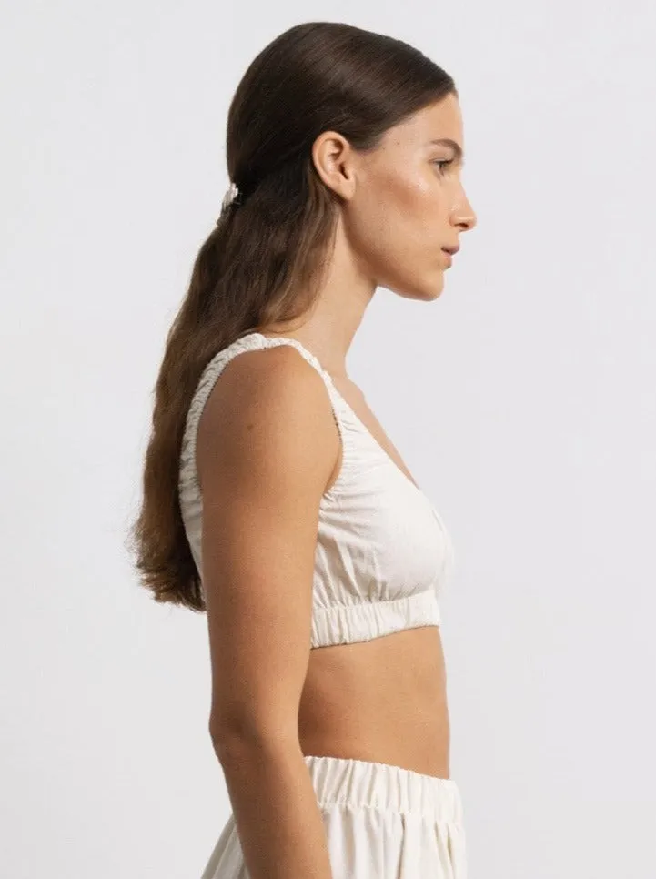 Sophie Crop, Regen Silk Noil, Natural