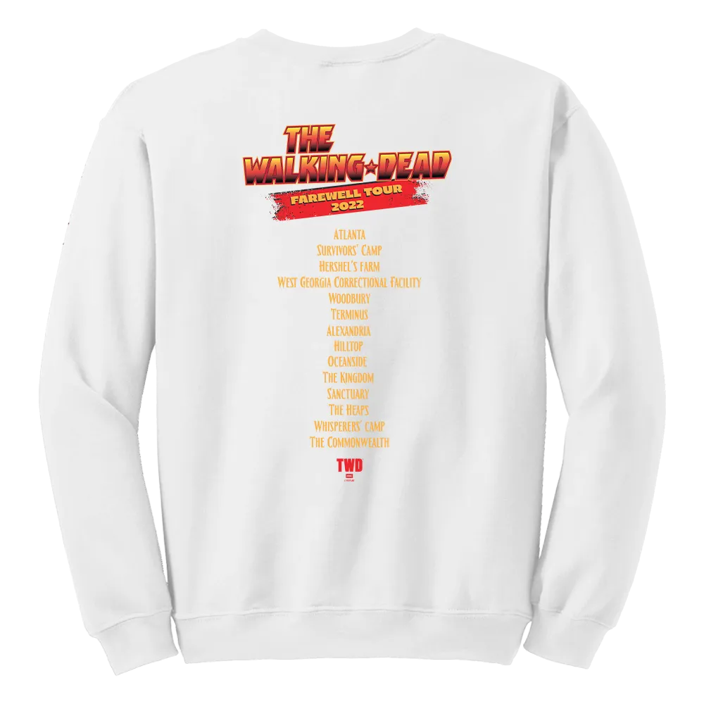 The Walking Dead Farewell Tour Band Fleece Crewneck Sweatshirt