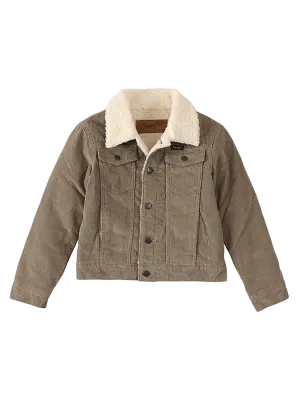 Wrangler Boy's Cowboy Cut Sherpa Lined Corduroy Jacket