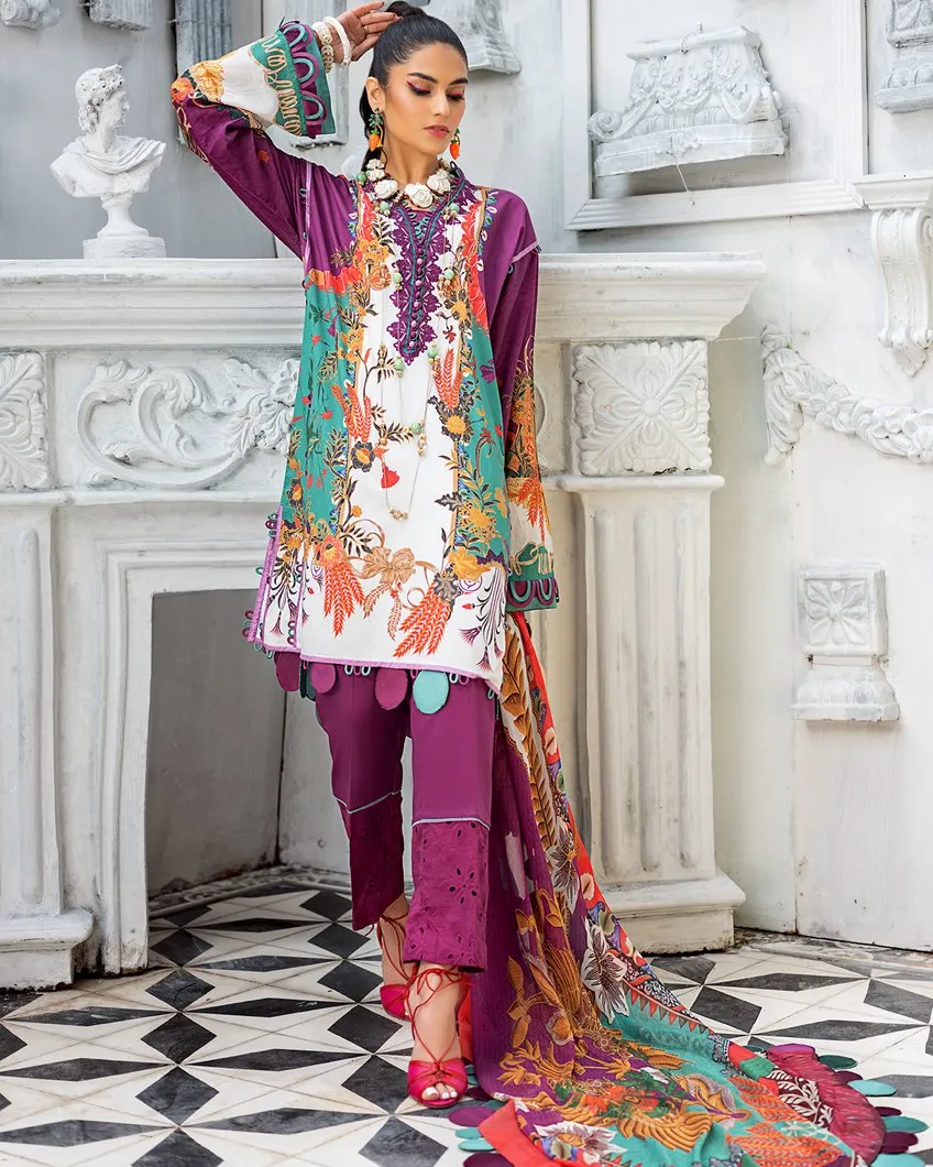 Zaha by Khadijah Shah – Spring/Summer Lawn Collection 2020 – AZALEA (ZL-02)